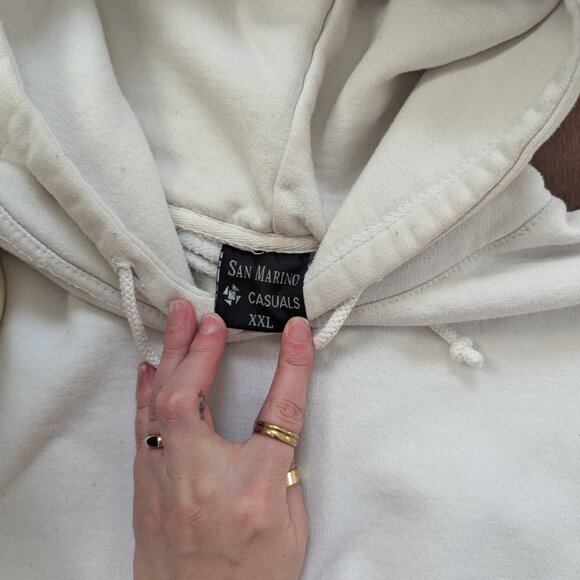 3/$20 PLAIN WHITE VINTAGE PULLOVER HOODIE - Picture 3 of 3